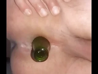 Gay solo anal bottle
